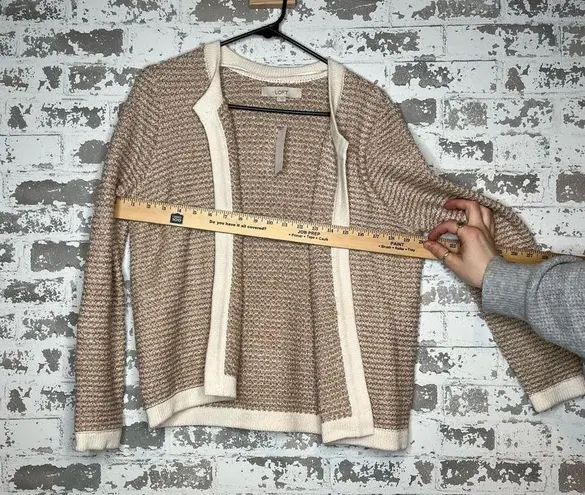 Loft  | women nwt cream knit cardigan sweater