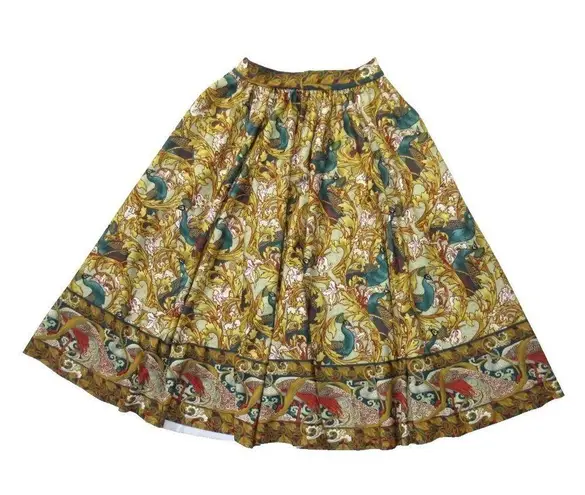 Blackmilk NWT Peacock Garden Pocket Midi A-line Flare Knee Length Skirt S