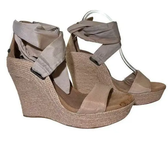 UGG  Santorini Lucianna Platform Wedge Espadrille Sandals Shoes