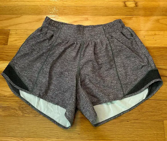 Lululemon Grey  Hotty Hot Shorts 4”