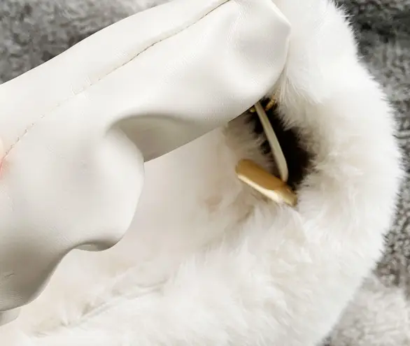 White Y2K Faux Fur Soft Two