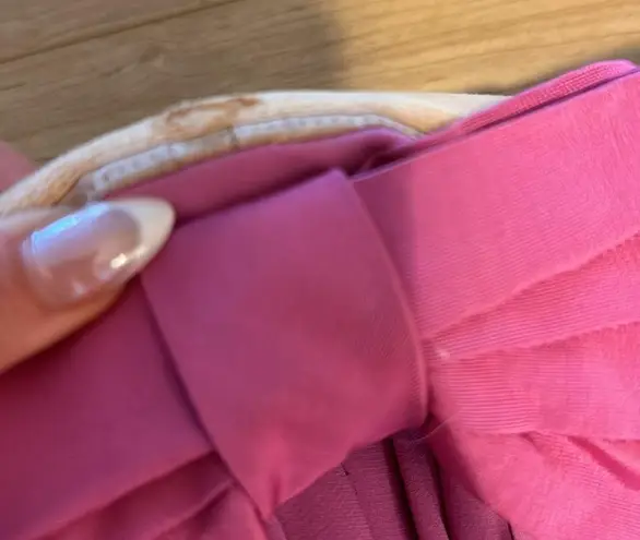 Oscar de la Renta bow-embellished long strapless dress