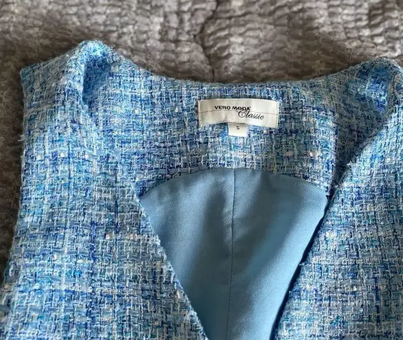 VERO MODA Sleeveless Tweed Blazer Mini Dress Size S