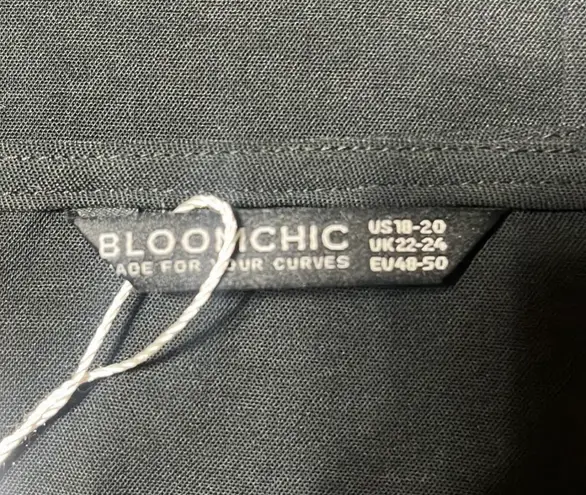 Bloomchic Dress Sz18/20 Butterfly Sleeves High/Low Ruffle Hems Wrap Front Belted