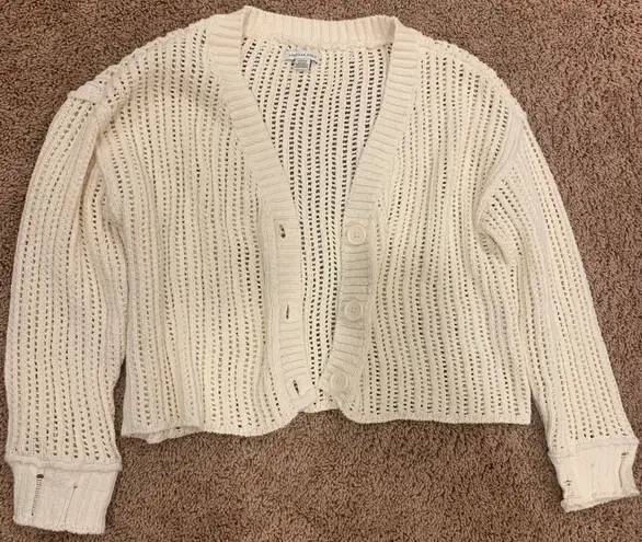 American Eagle Outfitters White Cardigan