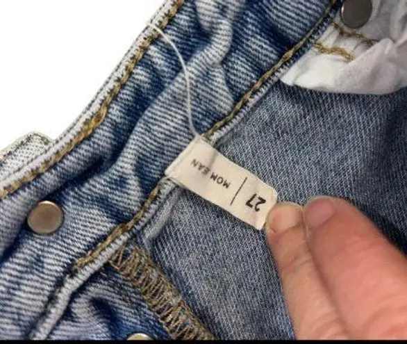 PacSun Eco Light Blue Distressed Mom Jeans 27