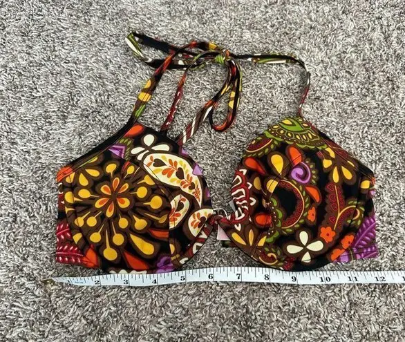 Victoria's Secret Vintage y2k victoria’s secret swim bikini top retro multi pattern underwire 34D