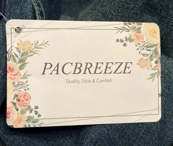 PACBREEZE Women's Maternity Jeans Over The Belly Slim Stretchy Pants Size XL NWT