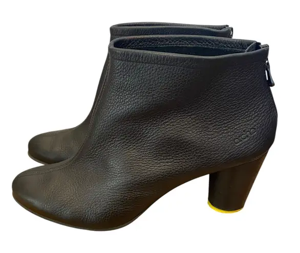 Arche Kleri Lambskin Leather Heeled Ankle Boots In Black Size 8