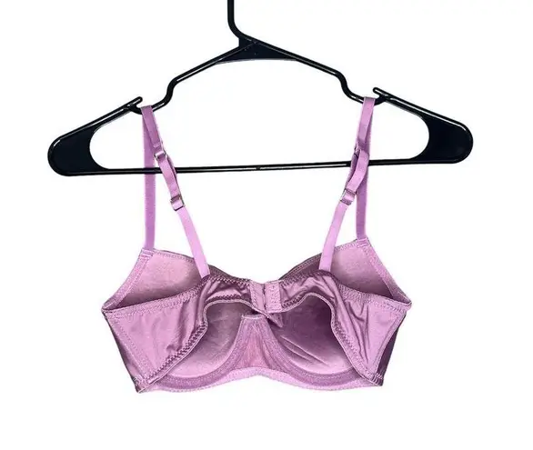 Tahari Purple Plum Underwire Lightly Lined Adjustable Bra Size 34B