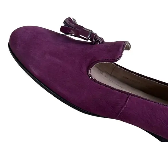 Ecco NWOT Leather Tassel Flats Plum Size 7 - 7.5