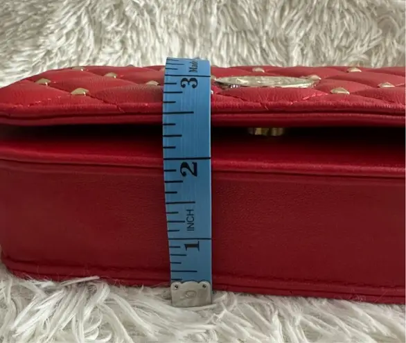 Badgley Mischka Diamond Quilted Studded Crossbody Bag