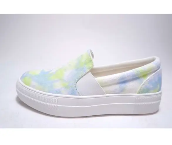 Soda Shoes Lime Tye Dye Slip On Sneaker