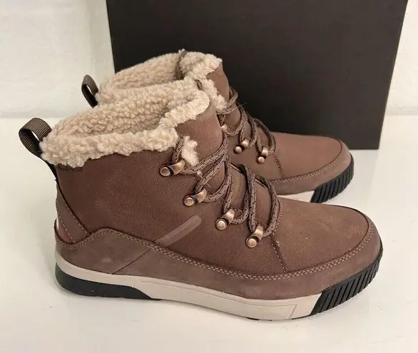 The North Face New Women Sierra Mid Lace Waterproof Boot Sz 6.5 Deep Taupe/Ginger