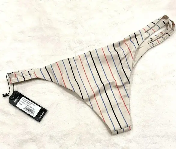 NWT Tavik Vine Cutout Swim Bottom in Horizon Stripe Tapioca