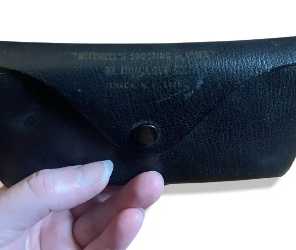 Vintage Mitchell’s Shooting Glasses Leather Case by Ithaca Gun Company Black
