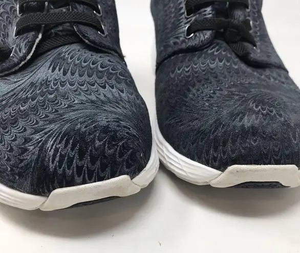 Align Velocity Black Swirl Leather Nurse Healthcare nonslip sneakers shoes 9.5 W