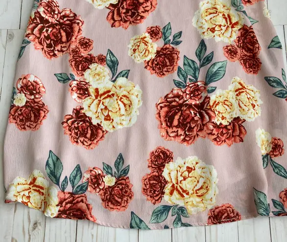 Envy Blush Pink Carnation A-Line Dress Sz M