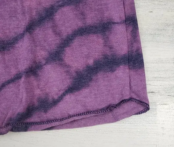 American Apparel NWOT  Custom Purple Bleach Tie Dye Diagonal Box Tank Top Size XS