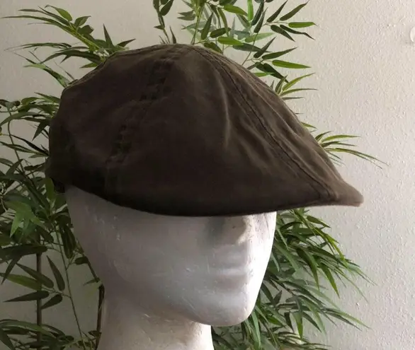 Stetson All American  Newsboy Duck Bill Hat Cap Brown Cotton Blend Size small / Medium