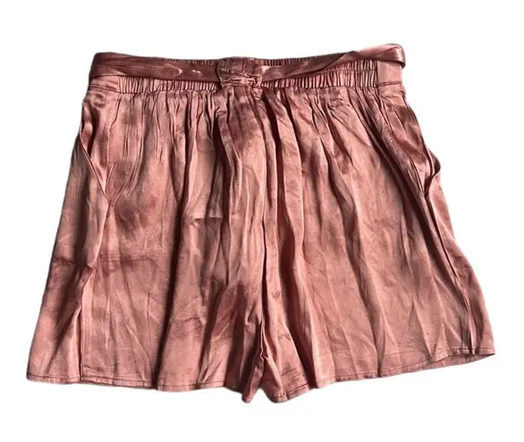 LBLC THE LABEL Gabby Vegan Silk Shorts Size Medium New with Tags Pink