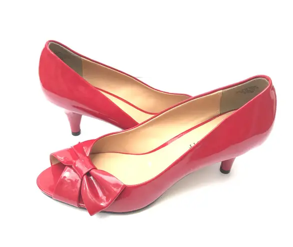 Karen Scott 9.5 9 1/2 Beautiful Red Heels Shoes Women’s