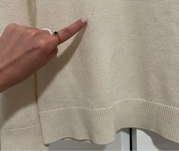 Perfect Moment Ski Merino Wool Turtleneck Long Sleeve Sweater II in Cream Size L