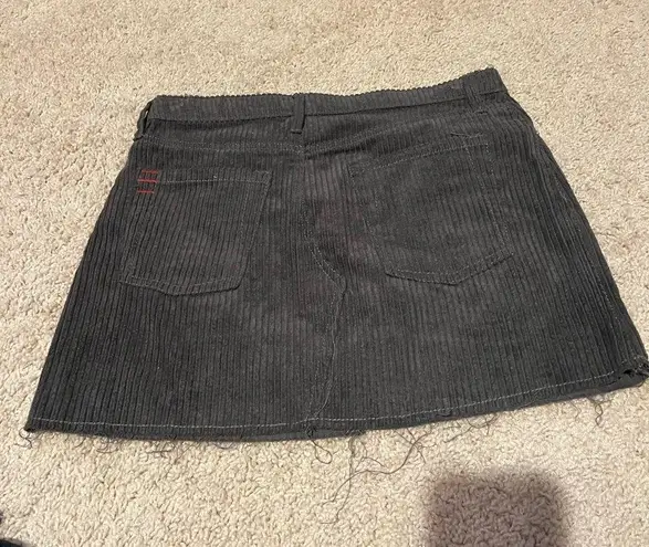 Urban Outfitters Carbon corduroy green mini skirt never worn