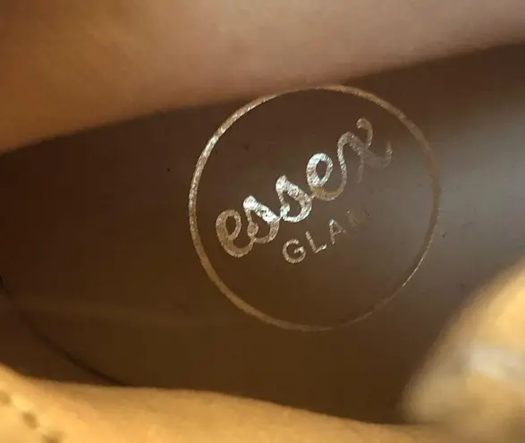 Essex Glam Faux Snakeskin Ankle Heeled Boots Zippered Sides Size 7 NWOT