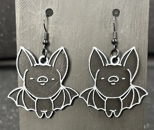 Bat Earrings – Spooky Gothic Halloween Jewelry Black