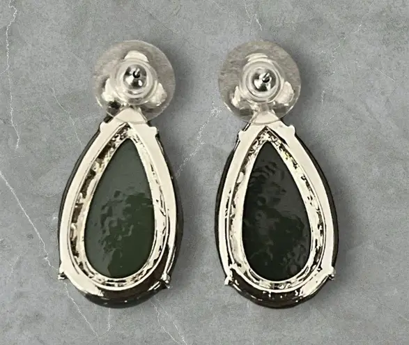 Vintage Estate Faceted Pear Teardrop Earrings Evening Cocktail Party Holiday