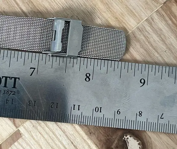 Skagen Steel Ladies Watch Mesh Stainless Adjustable Bracelet Black Dial