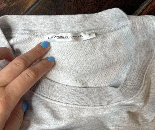 Los Angeles Apparel Crewneck Terry cotton lightweight sweater limited edition