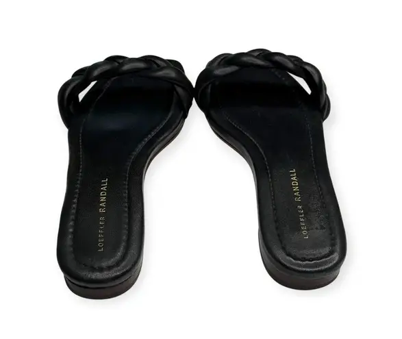 Loeffler Randall 𣓠Jackson Braided Flat Sandal 𣓠Black Nappa 𣓠7.5M Tuckernuck