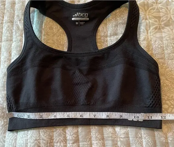 Bcg Low Support Black Activewear Racerback Sports Bra Medium