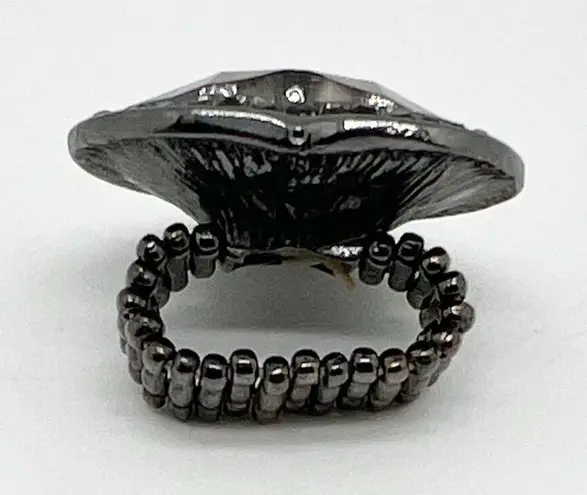 Lot of 3 Large Statement Elastic Cocktail Rings