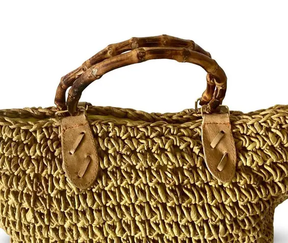 Casual Woven Straw Bag Tan