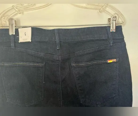 White House | Black Market NWT WHBM the mid rise slim ankle cuffed jeans with metallic detail size 4