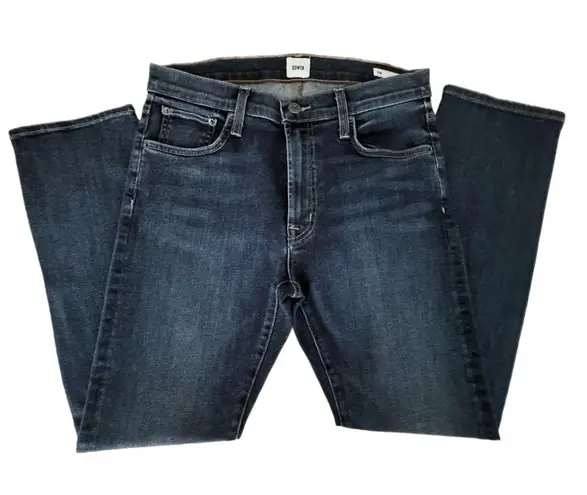 Edwin Demi Slim Straight Jean Womens Sz 28 Mid Rise Tempest Dark Denim MSRP $185 Blue