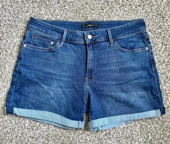 🦋 Mavi Highrise Denim Cuffed Shorts Size 12 Casual Blue