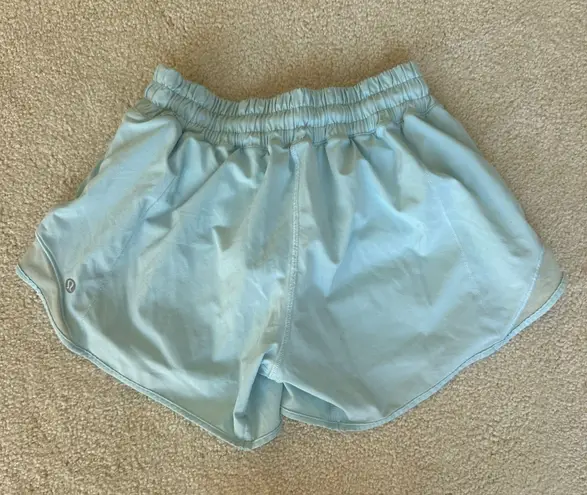 Lululemon Hotty Hot Shorts 4” Light Blue!