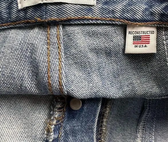 RE/DONE x Levi's Women's Amina Muaddi Patchwork High-Rise Flared Jeans Size 25