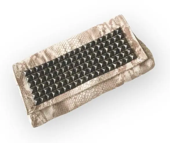 new Tylie Malibu š Runaway Rockstud Python Skinny Clutch Bag š Red Carpet Hot