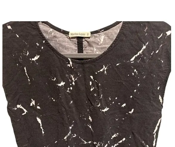 Marine layer NWOT  Woven Top Black and White Marble | Size S