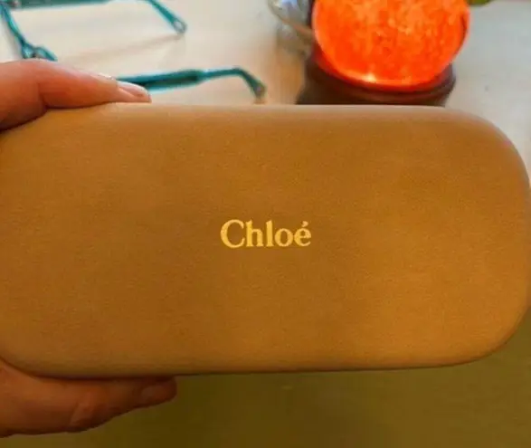 Chloé Chloe Willow 52mm Round Sunglasses Blue