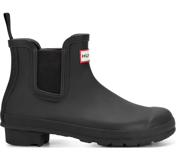 Hunter Boots New Women Original Insulate Black Round Toe Pull On Chelsea Size 10