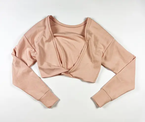 L'Couture NEW All Around Lounge Long Sleeve Reversible Pullover Sweater Top Rose