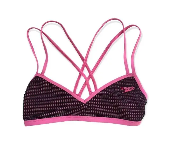 Speedo 🆕 Pink Turnz Mesh Bikini Swimsuit Top