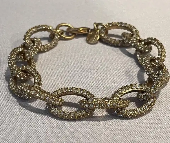 J.Crew  • Gold Pave Chain Bracelet WITH Dust Bag