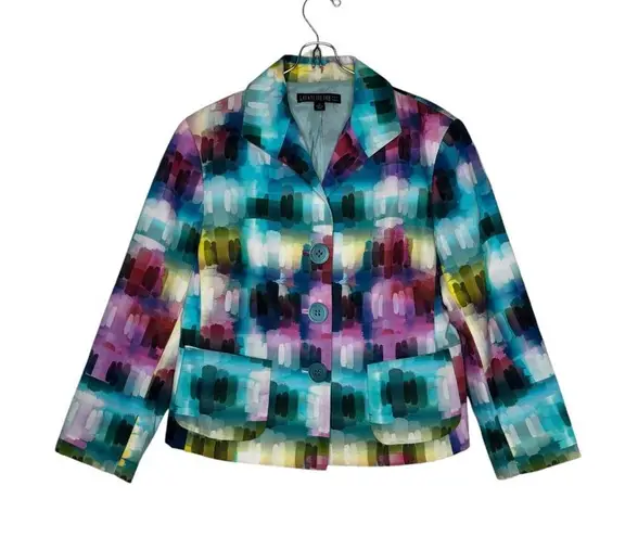 Lafayette 148 New York Women's Jacket Slip Pockets Lined Button Blazer Sz. 6